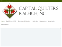Tablet Screenshot of capitalquilters.org